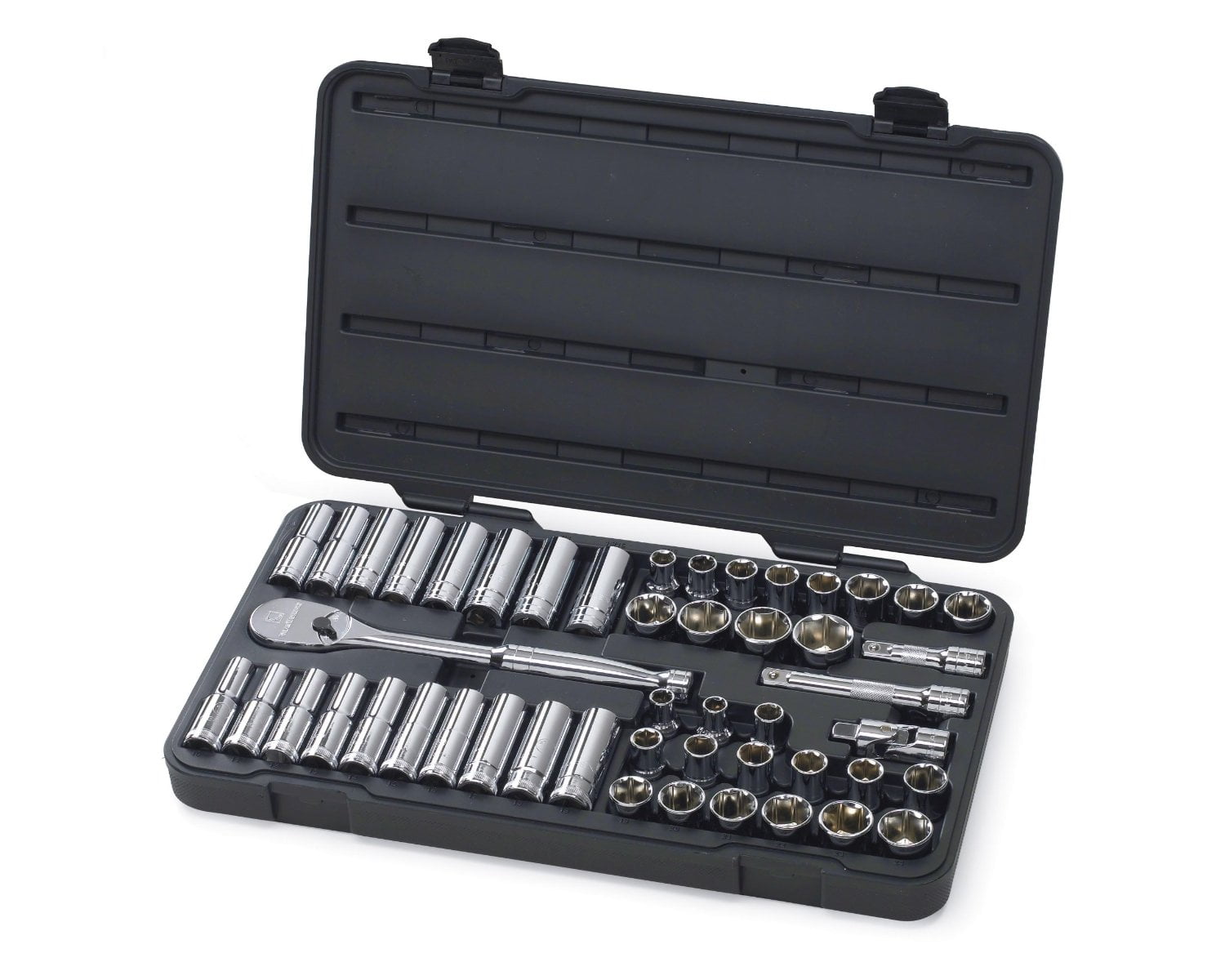 GEARWRENCH Gearwrench 80700D 49 piece 6 point standard & deep SAE/metric mechanics tool set 1/2 inch drive