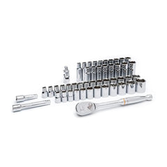 GEARWRENCH Gearwrench 80700D 49 piece 6 point standard & deep SAE/metric mechanics tool set 1/2 inch drive