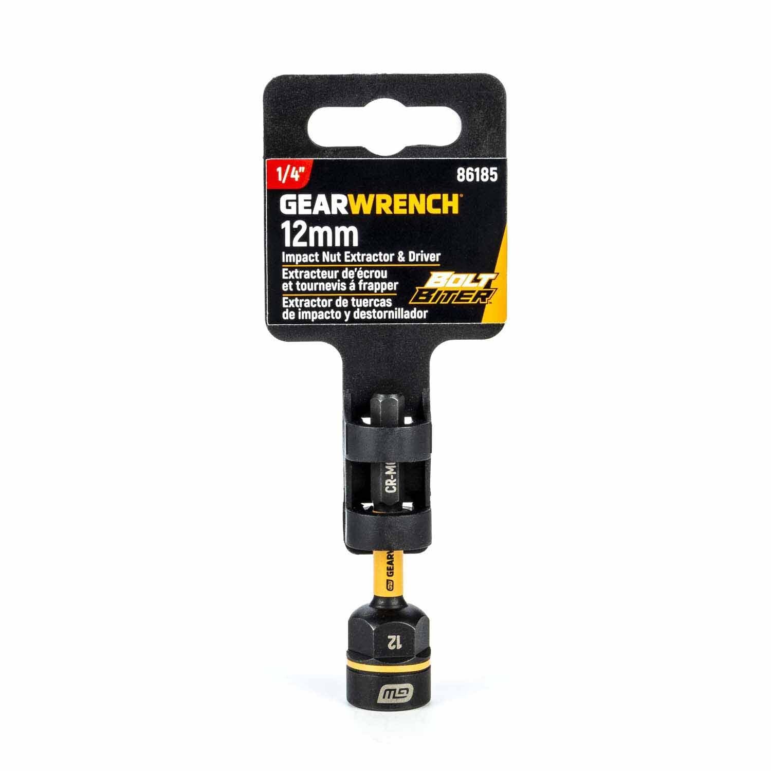 GEARWRENCH Gearwrench 86185 1/4 inch Dr Bolt Biter Nut Driver 12 mm