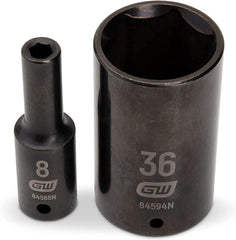 GEARWRENCH Gearwrench 84935N 29 pc. 1/2 inches drive 6 pt. impact socket set, deep, metric