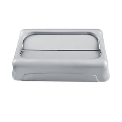 RUBBERMAID Rubbermaid FG267360GRAY plastic slim jim trash can swing lid 23 gallons