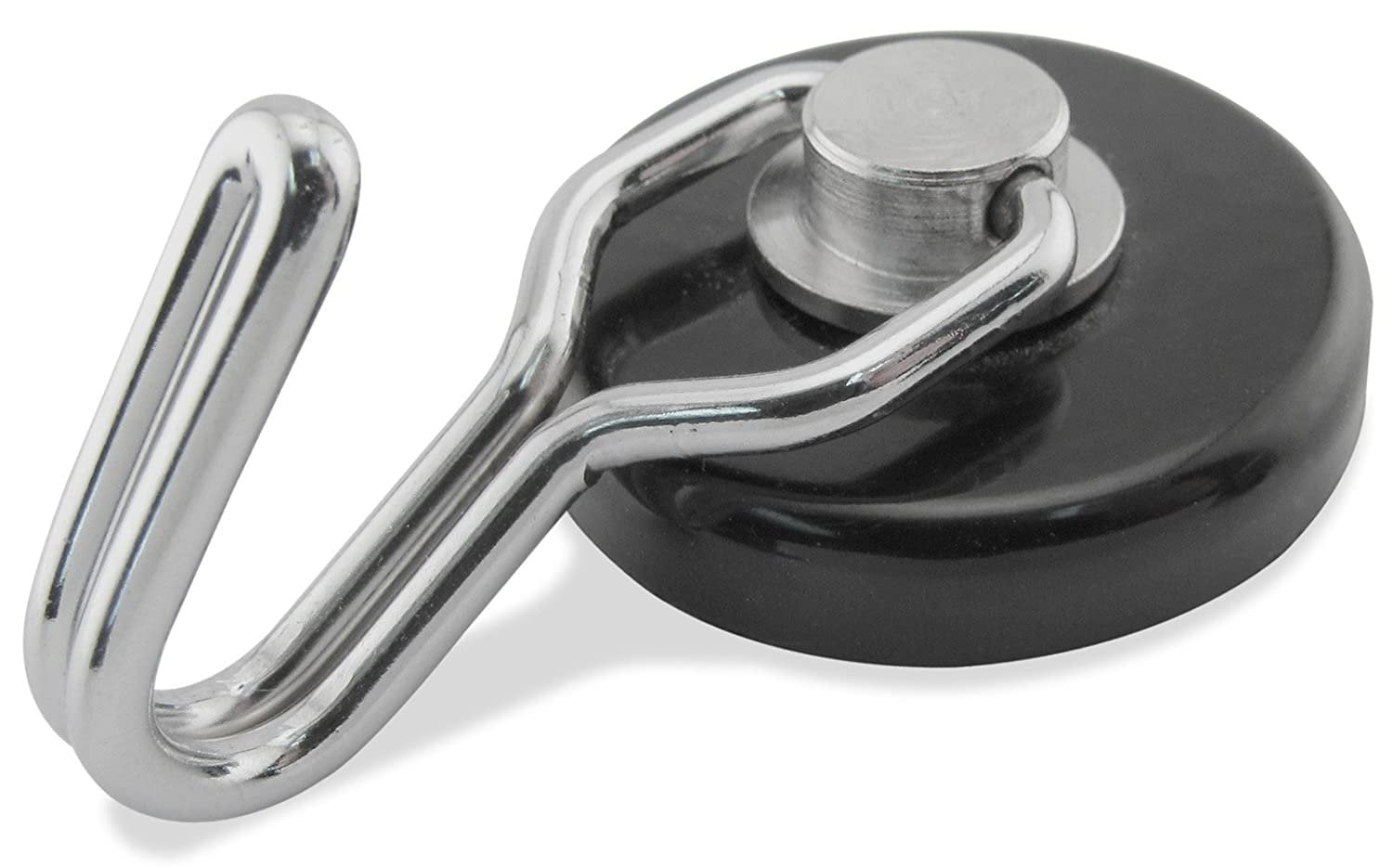 MASTER MAGNETICS Master Magnetics 07580 Magnetic Hook Organizer Rotating Swing Hook 65 Pound Pull Force 1.47 Diameter 0.54 Thick