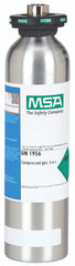 MSA SAFETY Msa Safety 10150595 calibration testing gas 116 l 1.45% ch4 15% o2 60 ppm co 20 ppm h2s