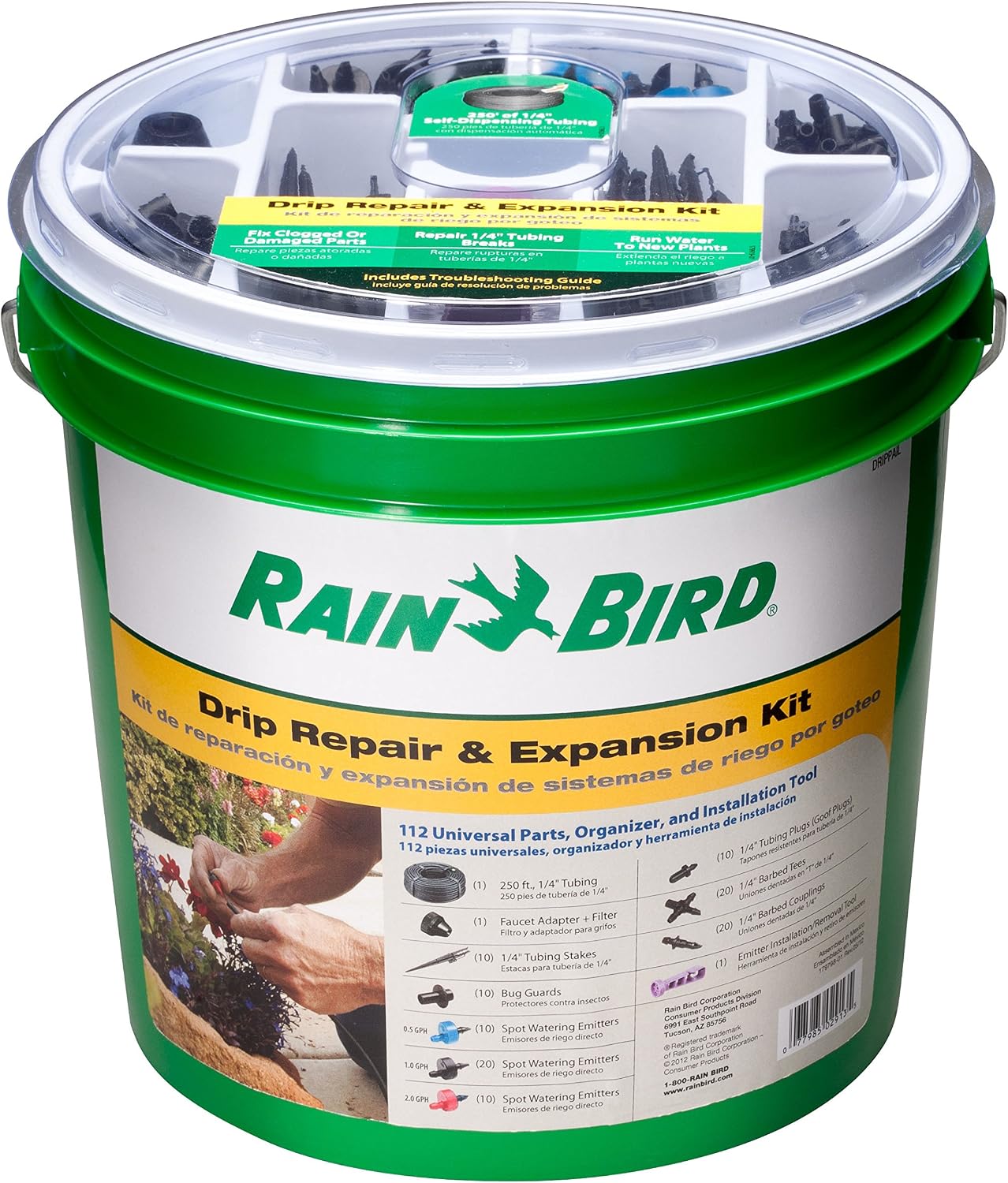 RAIN BIRD Rain Bird DRIPPAILQ drip irrigation repair and expansion kit 112-piece