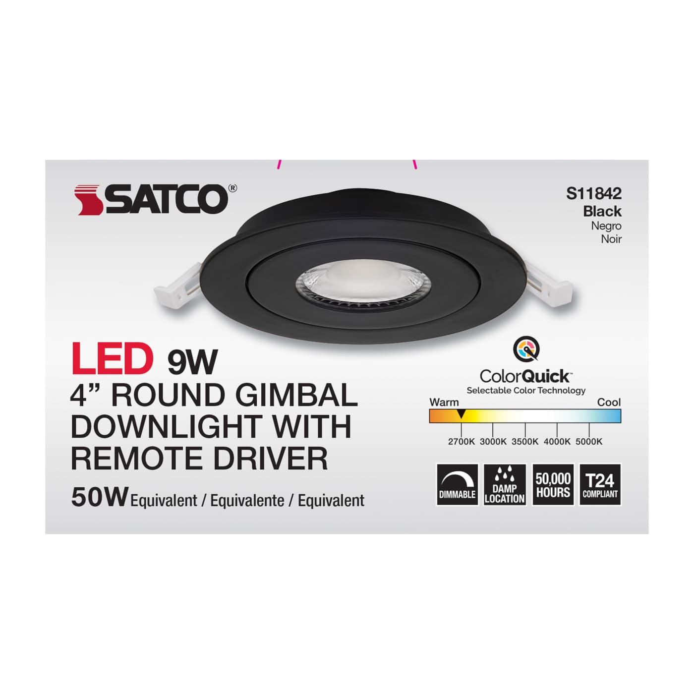 SATCO Satco S11842 Recessed Light 9 W Fixture 4 Inch Round