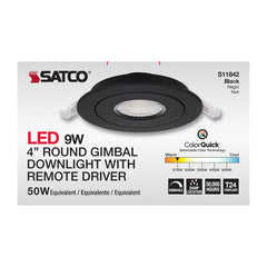 SATCO Satco S11842 Recessed Light 9 W Fixture 4 Inch Round