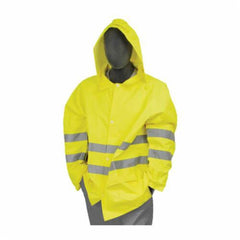 MAJESTIC Majestic 75-1351/M Hi Vis Waterproof Rain Jacket with Hood Medium