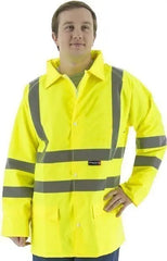 MAJESTIC Majestic 75-1351/M Hi Vis Waterproof Rain Jacket with Hood Medium