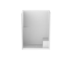 CLARION BATHWARE Clarion Bathware RE8060STL/S 60 x 35 AcrylX One-Piece Alcove Center Drain Shower
