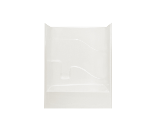 CLARION BATHWARE Clarion Bathware RE7905RX-BC tub/shower 60 x 33 right drain above floor rough 18in apron fiberglass