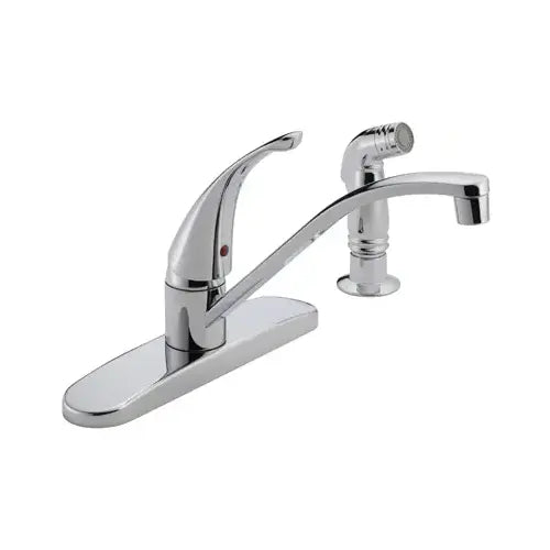 PEERLESS Delta Faucet P188500LF Peerless Tunbridge Series Kitchen Faucet with Side Sprayer 1.8 gpm 1-Handle