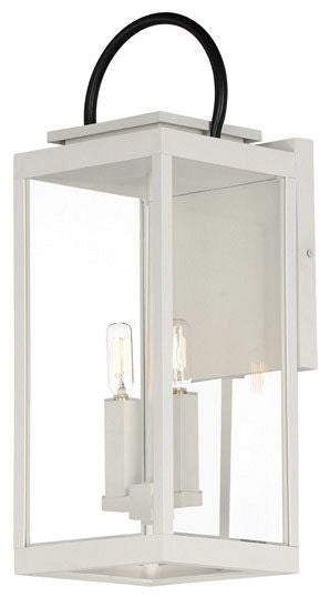 MAXIM Maxim 40316CLWTBK Nassau VX 1-Light Large Outdoor Wall Lantern