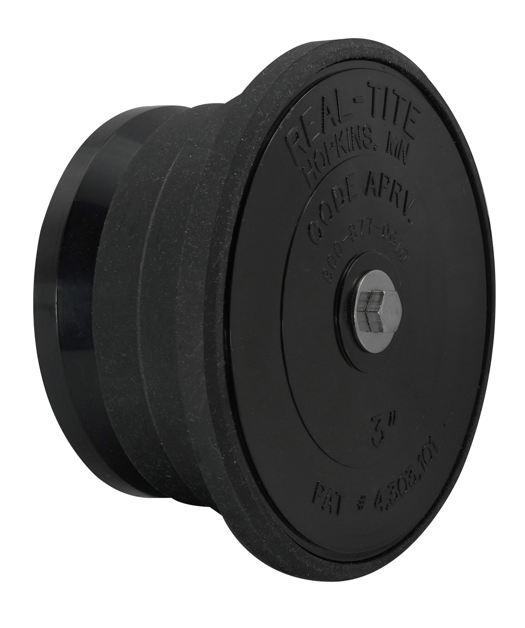 SIOUX CHIEF Sioux Chief 882-RTPHH30 Plug Realtite Abs 3 Hex Head 3.04 to 3.48 in Pipe