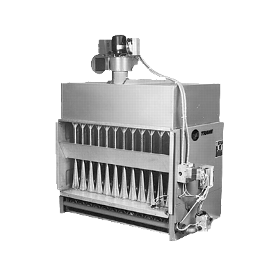 TRANE Trane GLND025ANG20000 250,000 btu natural gas 409ss clamshell duct heater 115v