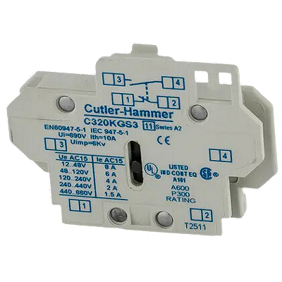 TRANE Trane CTR01898 contact, 1NO/1NC; auxiliary size 2
