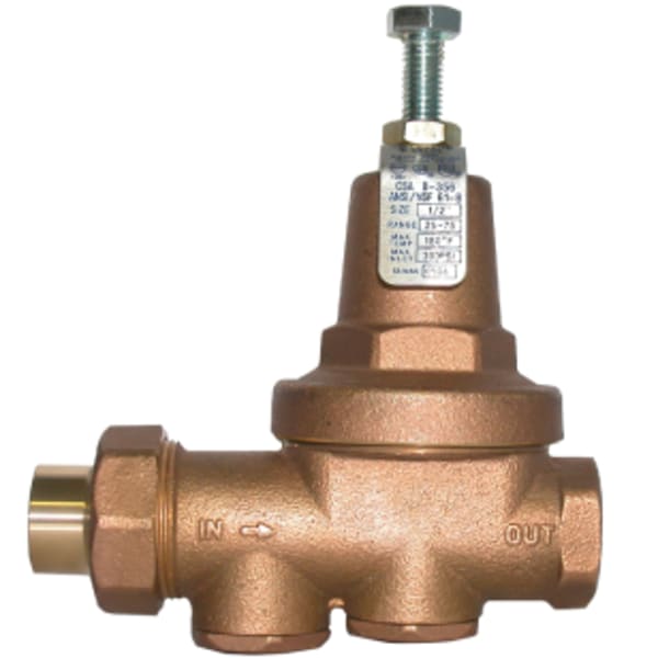 LEGEND VALVE Legend Valve LEGE-111-325NL 1 inches FIP Union x FIP, No Lead Cast Brass Pressure Reducing Valve with Serviceable Strainer Screen and Brass Bonnet