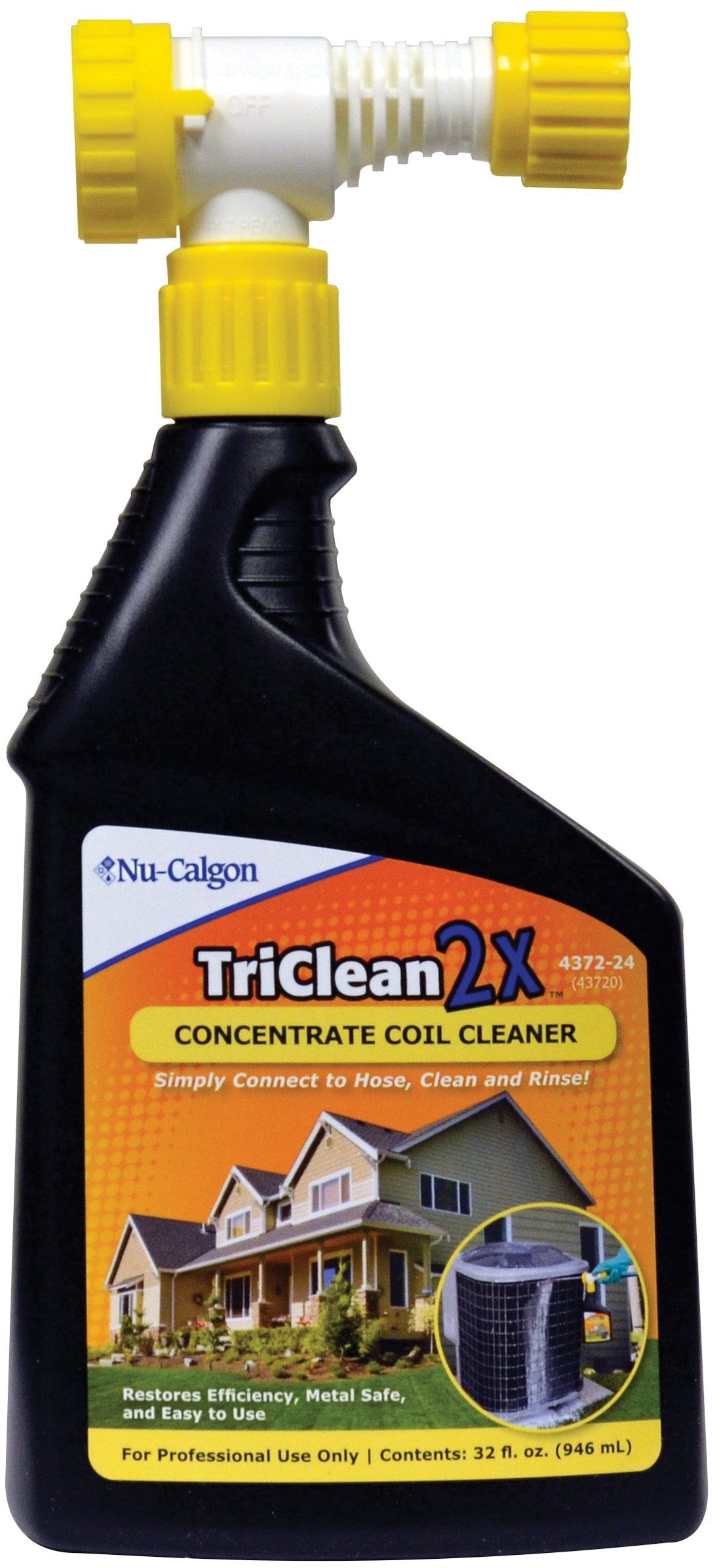 NU-CALGON Nu-Calgon NUCAL-4372-24 TriClean 2X Coil Cleaner Qt Concentrate
