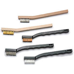MILL-ROSE Mill-Rose 73832 wood handle brass utilbrsh 3x7 rows