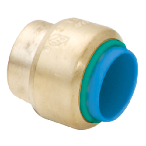 EASTMAN Eastman EZ-75028LF Brass Push-fit End Cap 1/2 Inch