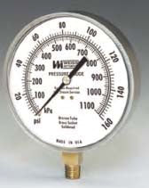 WEISS INSTRUMENTS Weiss Instruments WEISS-4CTS-1-200 Pressure Gauge 0-200 Psi