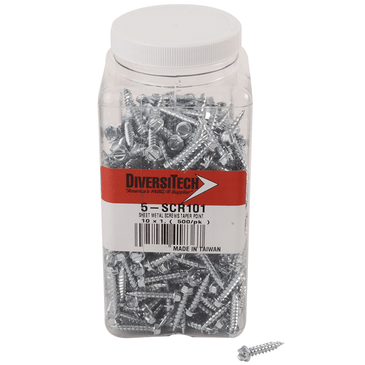 DIVERSITECH Diversitech DIVE-5-SCR101 Sheet Metal Screw 10x1 in 500 Pack