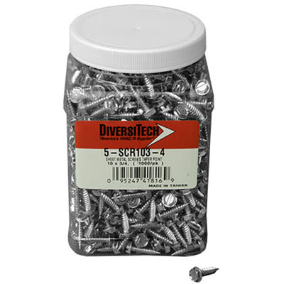 DIVERSITECH Diversitech DIVE-5-SCR103-4 Sheet Metal Screw 1000 Pack