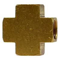 HOLYOKE FITTINGS Holyoke Fittings 2205P-4 Female Npt Brass Pipe Cross Adapter