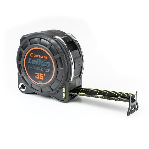 APEX TOOL GROUP Crescent L1135B Shockforce Nite Eye Tape Measure 35 Ft