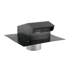 SYSTEMAIR Systemair 79957 Roof Cap 6 Inch Steel Black Bird Screen