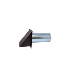 ARTIS METALS Artis Metals PSDWV4BR Hooded Wall Vent 4 Inches Brown