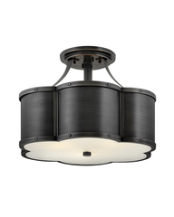 HINKLEY Hinkley 4444BLB Semi-flush Mount Blackened Brass