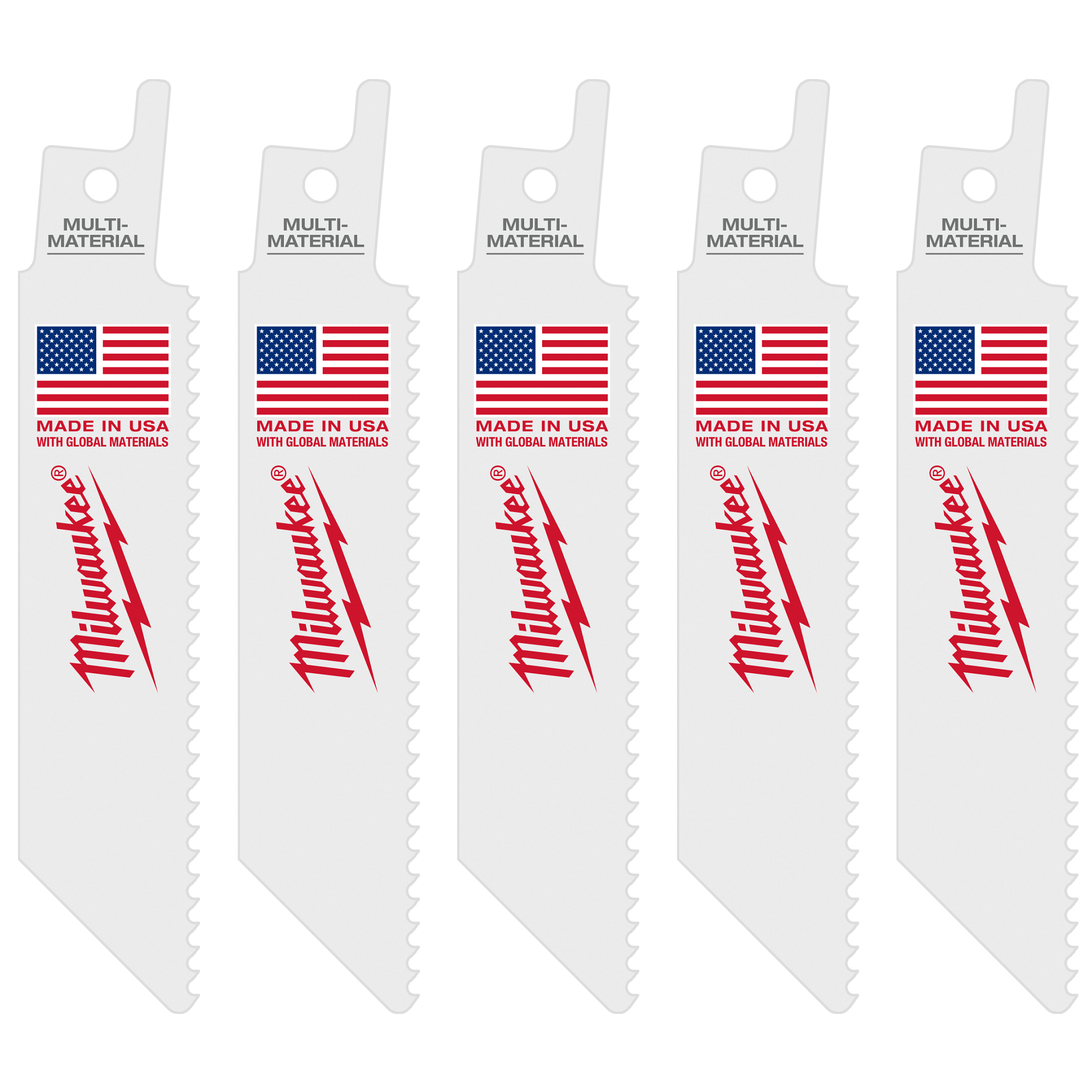 MILWAUKEE Milwaukee 49-00-5410 4 in 10 Tpi Multi-material Blade 5 Pack