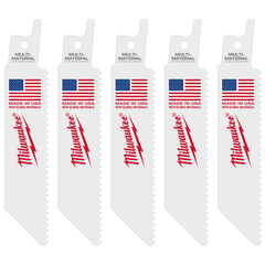 MILWAUKEE Milwaukee 49-00-5410 4 in 10 Tpi Multi-material Blade 5 Pack