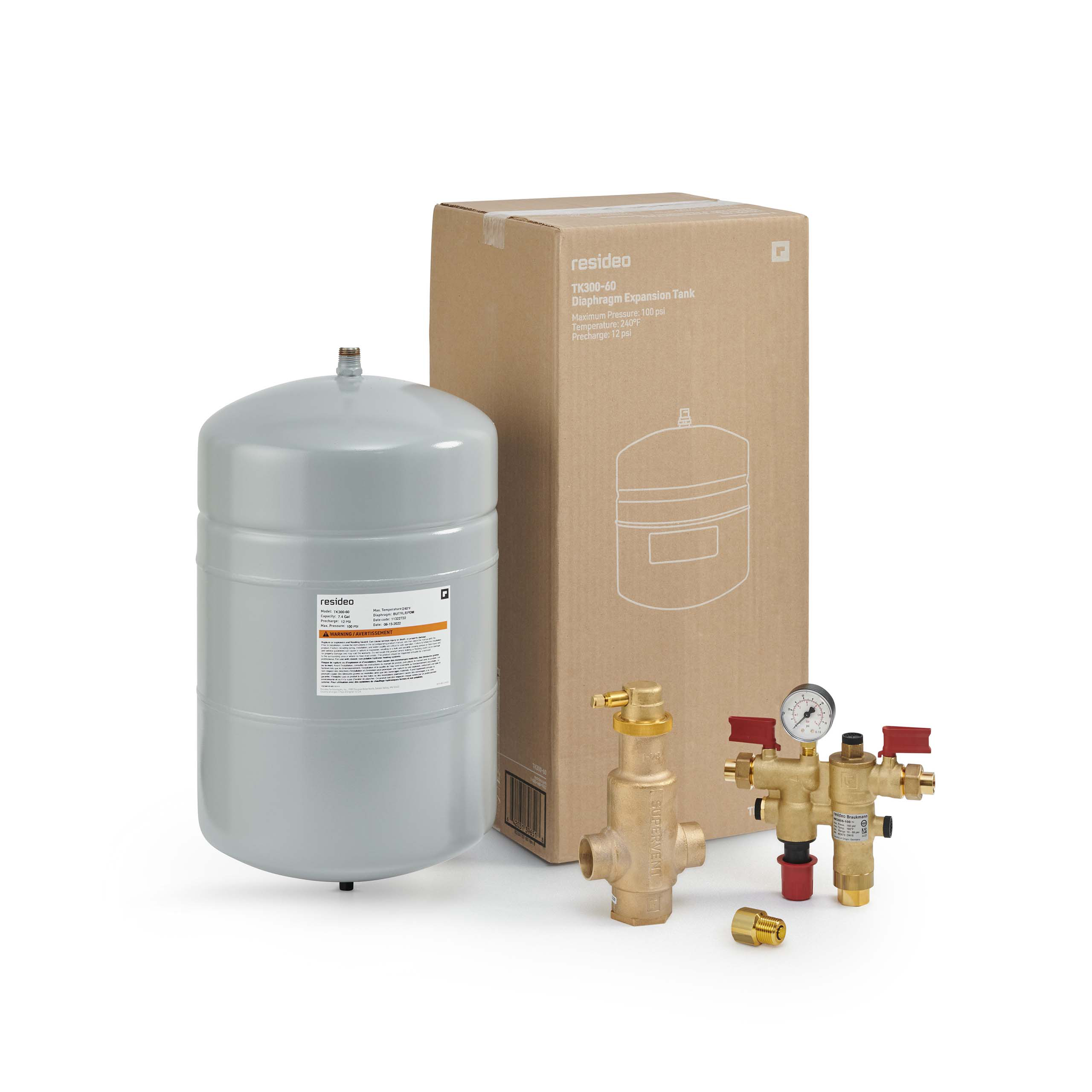 RESIDEO Resideo TK60PV150SNK/U Boiler Trim Kit 7.6 Gal 1.5 in Sweat