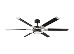 SEAGULL LIGHTING Seagull Lighting 6LFR62MBKD Loft 62 Led Ceiling Fan