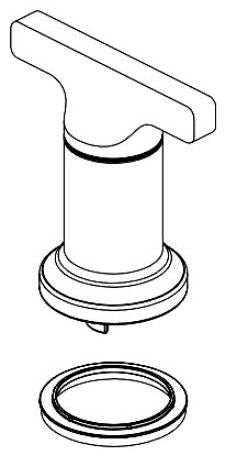 DELTA FAUCET Delta Faucet RP103272BL Handle Kit Glide Rings Matte Black