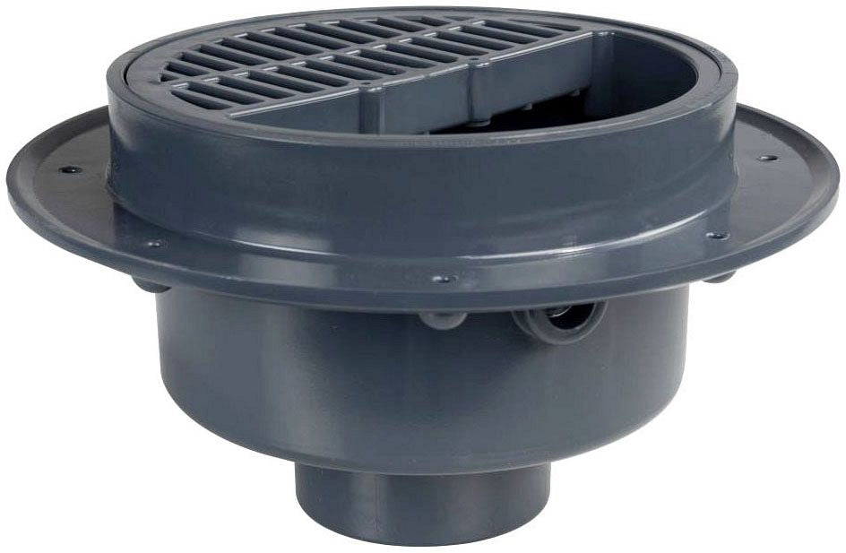 SIOUX CHIEF Sioux Chief 860-4PT2 Pvc Floor Drain 4 Inch Grate Tapped