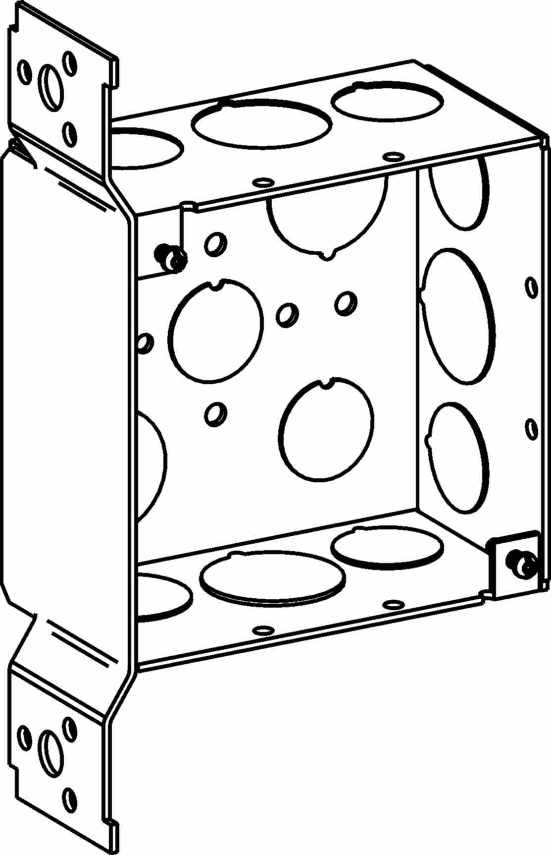 ORBIT INDUSTRIES Orbit Industries 4SDB-50/75-FB 4in Square Deep Box Fb Bracket
