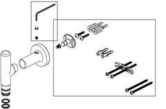 DELTA FAUCET Delta Faucet RP101667BN Mounting Base Hardware Brushed Nickel