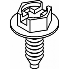 ORBIT INDUSTRIES Orbit Industries GS-1032 Green Ground Screw 10-32 X 3/8 in