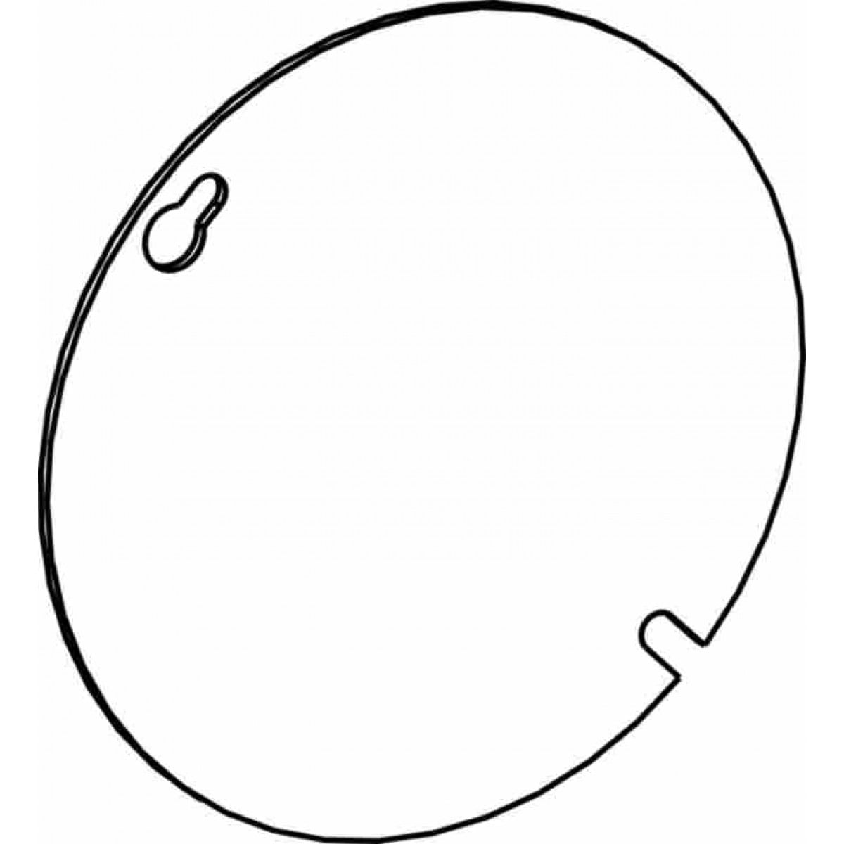 ORBIT INDUSTRIES Orbit Industries 4RBC-R Round Steel Blank Cover 4 in