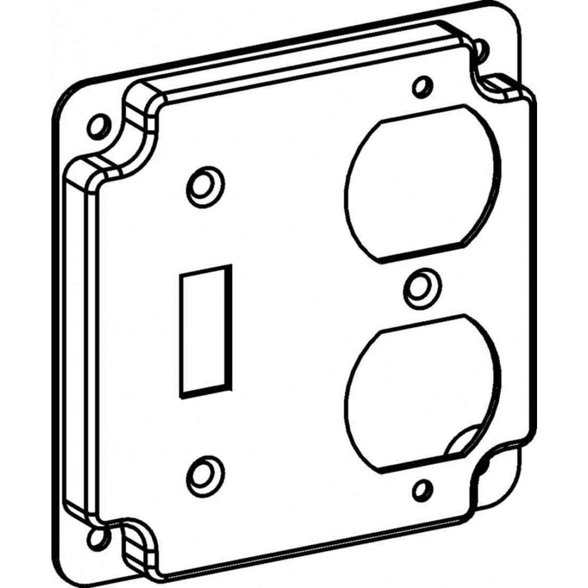ORBIT INDUSTRIES Orbit Industries 4412 4 Inch Square Industrial Cover Toggle Switch