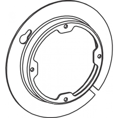 ORBIT INDUSTRIES Orbit Industries 4R050X Octagon Box Cover 1/2 in Raised