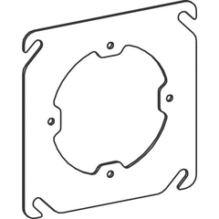 ORBIT INDUSTRIES Orbit Industries 43000X 4 in Square Flat Steel Plaster Ring