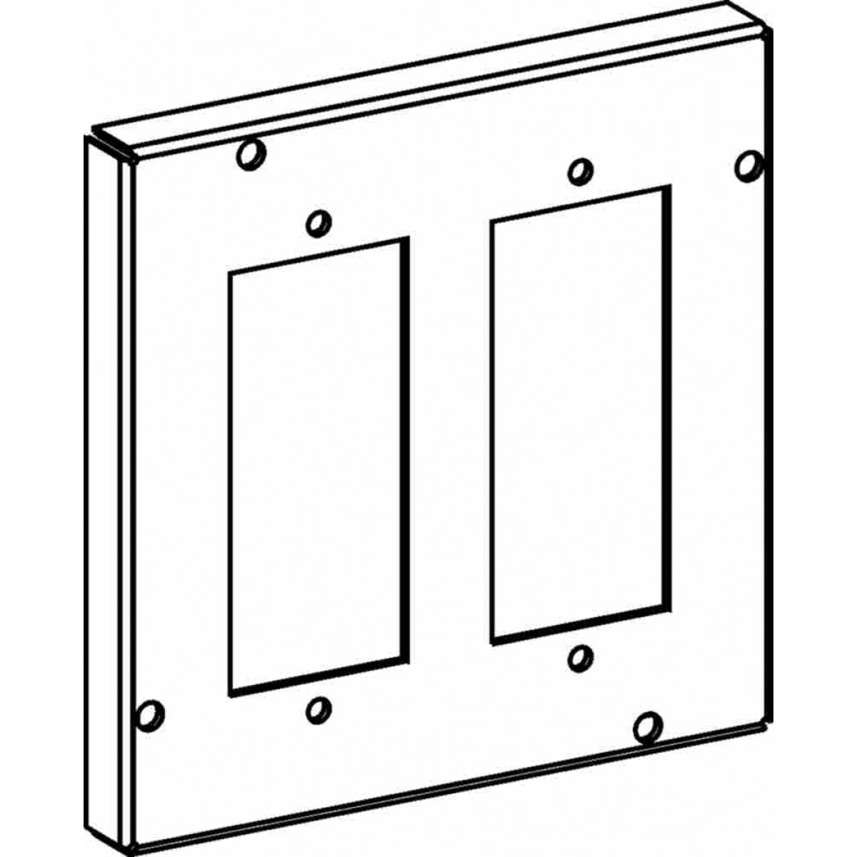 ORBIT INDUSTRIES Orbit Industries 5544 Industrial Cover 4-11/16 in Square 2 Gfci