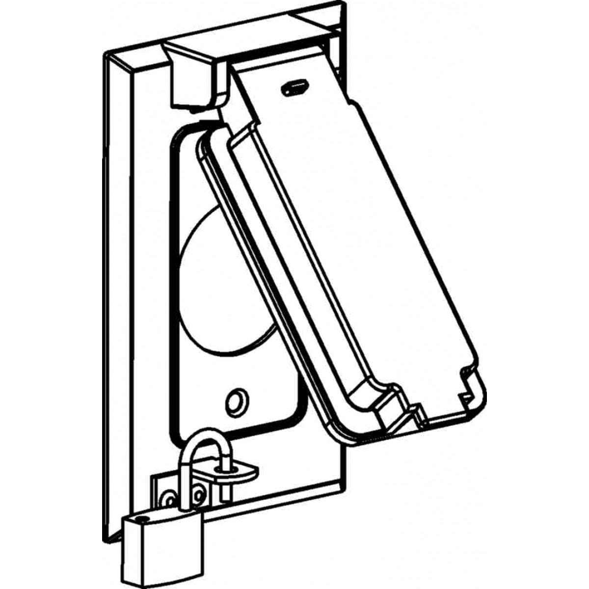 ORBIT INDUSTRIES Orbit Industries 1CL-SV Weatherproof Lockable Switch Cover