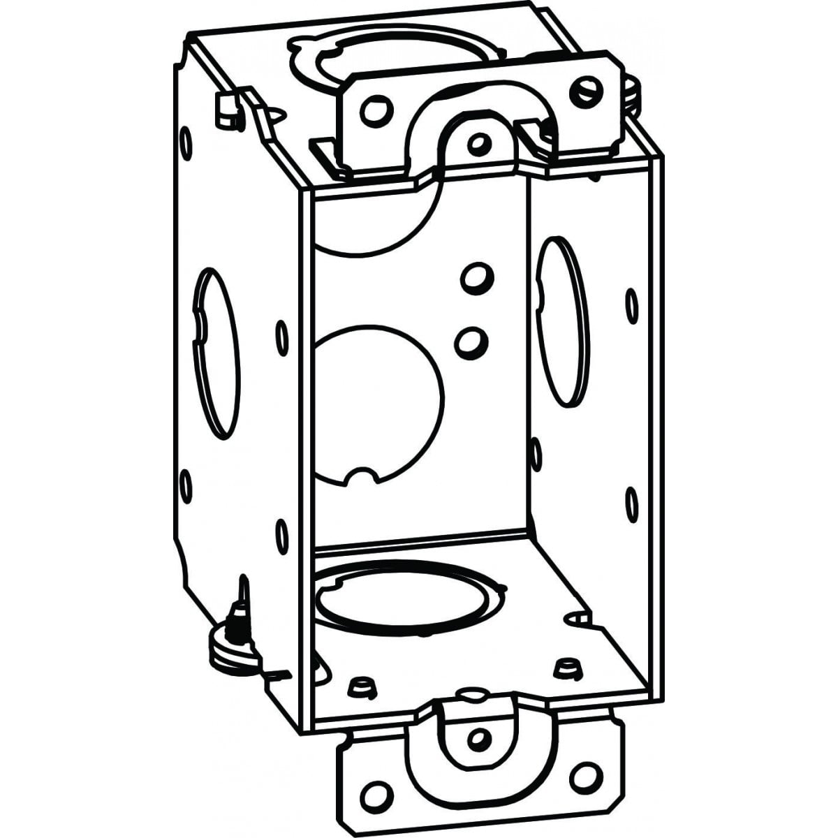 ORBIT INDUSTRIES Orbit Industries GB-1-MKO Gangable Switch Box with Ears