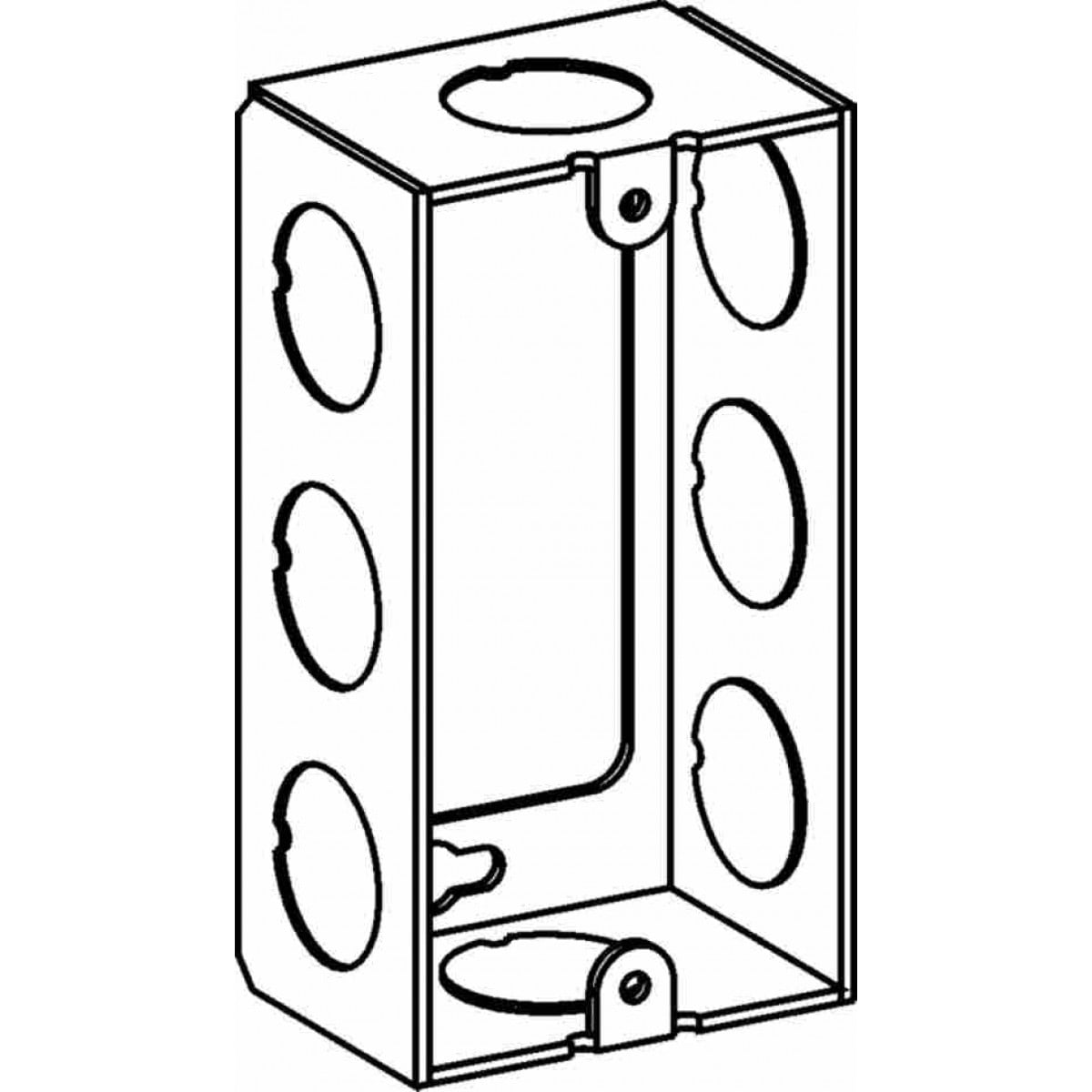 ORBIT INDUSTRIES Orbit Industries HSB-1-50-EXT Handy Extension Box 16GA Steel