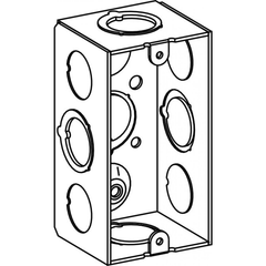 ORBIT INDUSTRIES Orbit Industries HB-1-MKO Switch Box 2x4x1-7/8 in Galvanized Steel