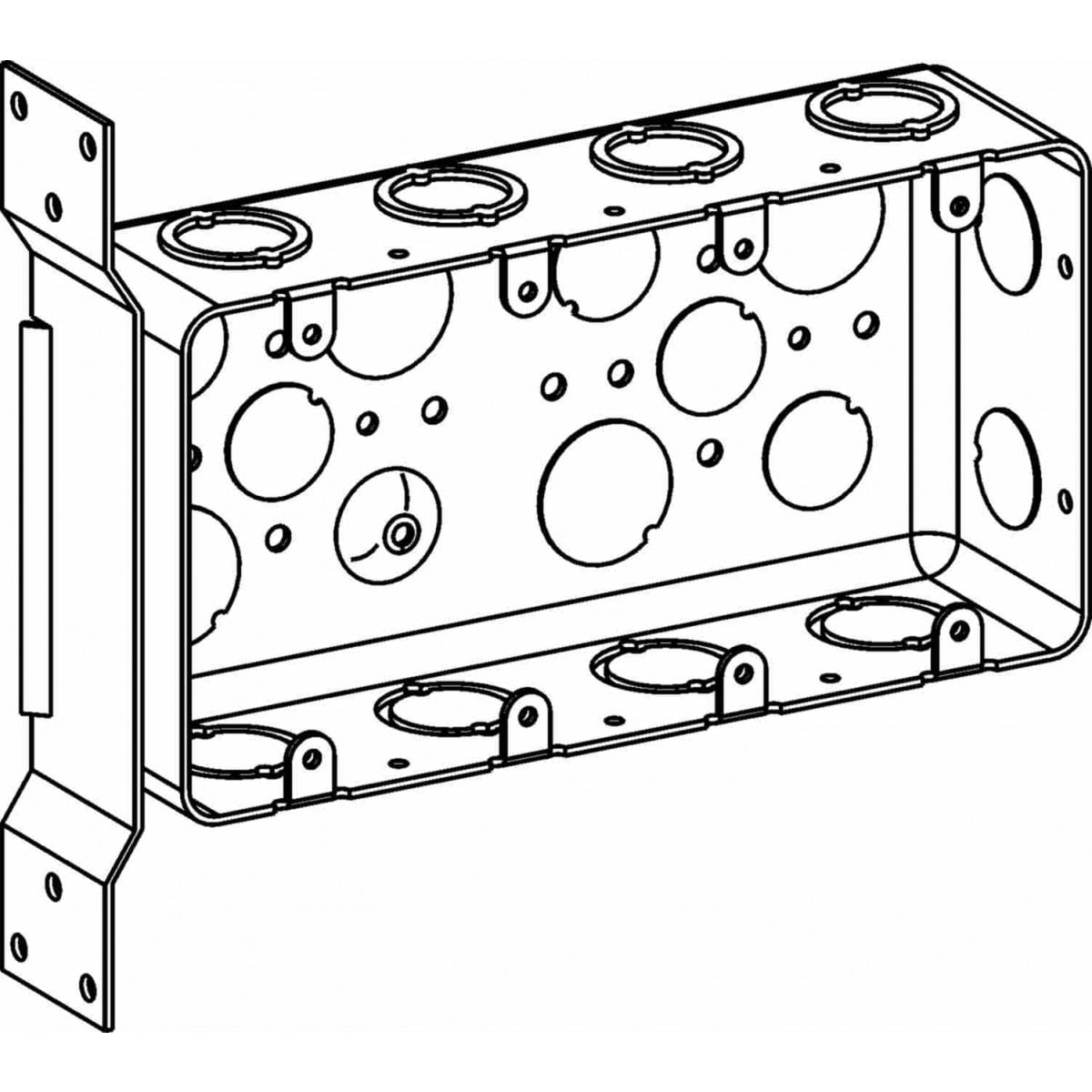 ORBIT INDUSTRIES Orbit Industries DHB-4-FB Steel Switch Box Flat Bracket